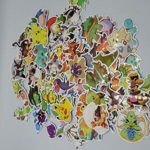 Pokémon stickers 100 pieces.